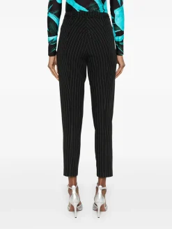Discount Pantalone Gessato con Ruches / Donna Pantaloni