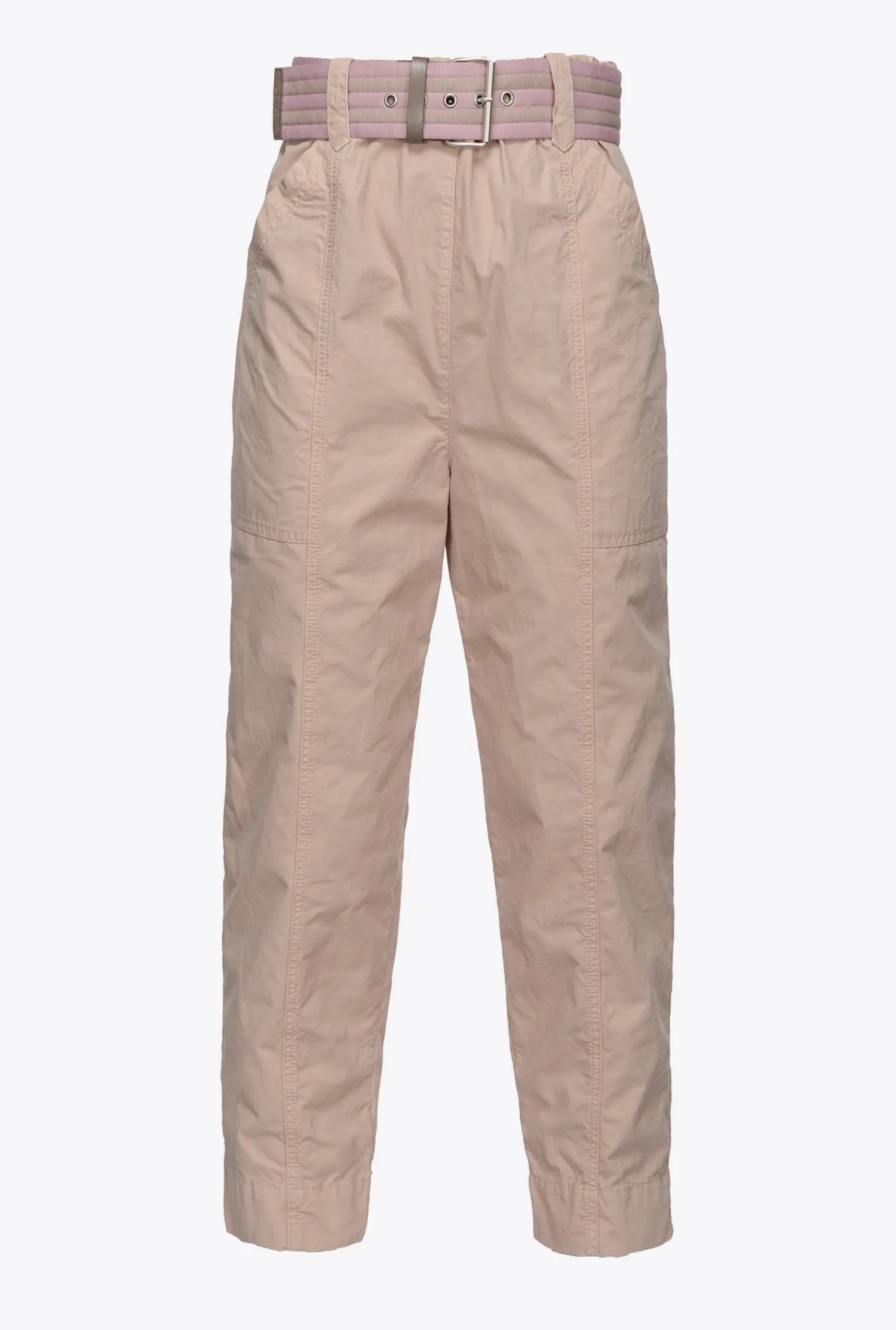 Clearance Pantalone in Cotone con Cintura / Donna Pantaloni