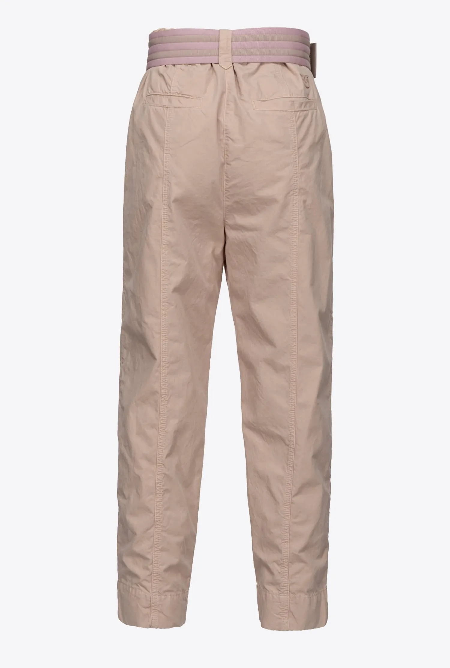 Clearance Pantalone in Cotone con Cintura / Donna Pantaloni