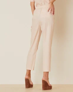 Sale Pantalone in Cotone con Elastico in Vita / Donna Pantaloni