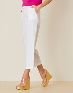 Clearance Pantalone in Cotone con Mezzo Elastico in Vita / Donna Pantaloni