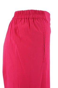 Outlet Pantalone in Cotone con Mezzo Elastico in Vita / Donna Pantaloni