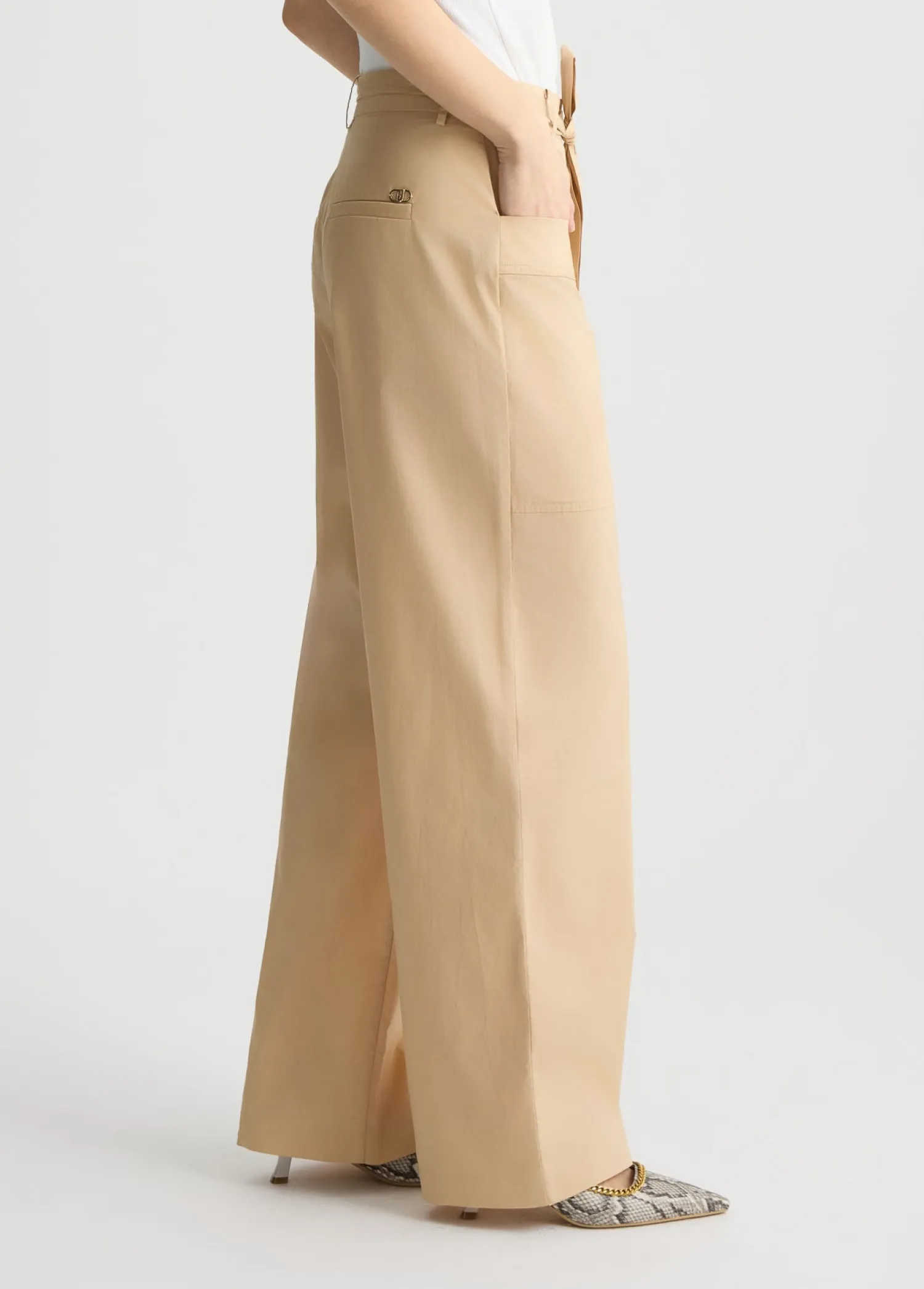 Online Pantalone in Cotone Popeline / Donna Pantaloni