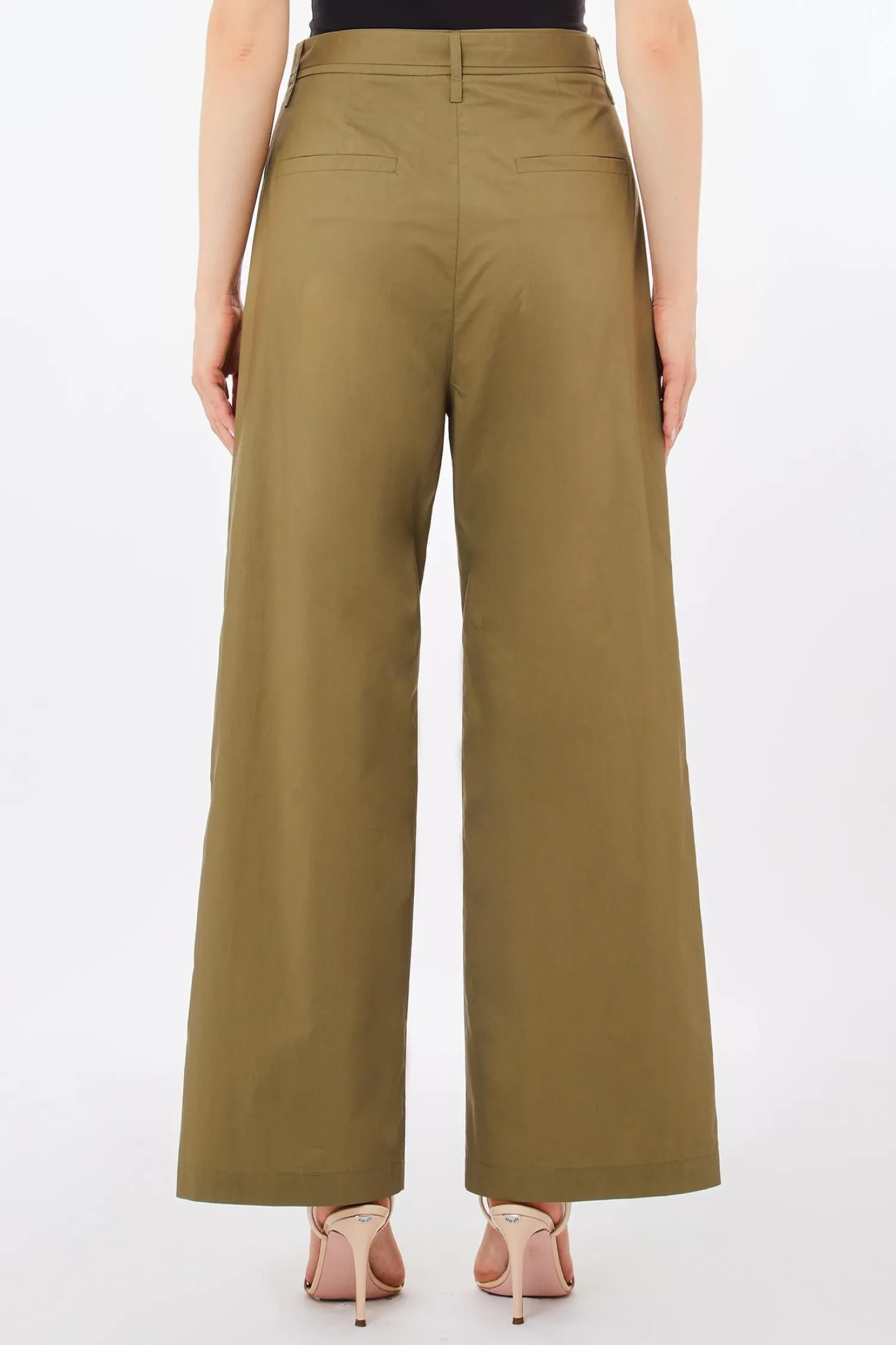 Discount Pantalone in Cotone Popeline / Donna Pantaloni
