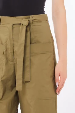 Discount Pantalone in Cotone Popeline / Donna Pantaloni