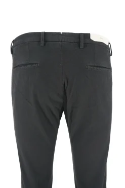Hot Pantalone in Cotone Slim Fit / Nero Uomo Pantaloni