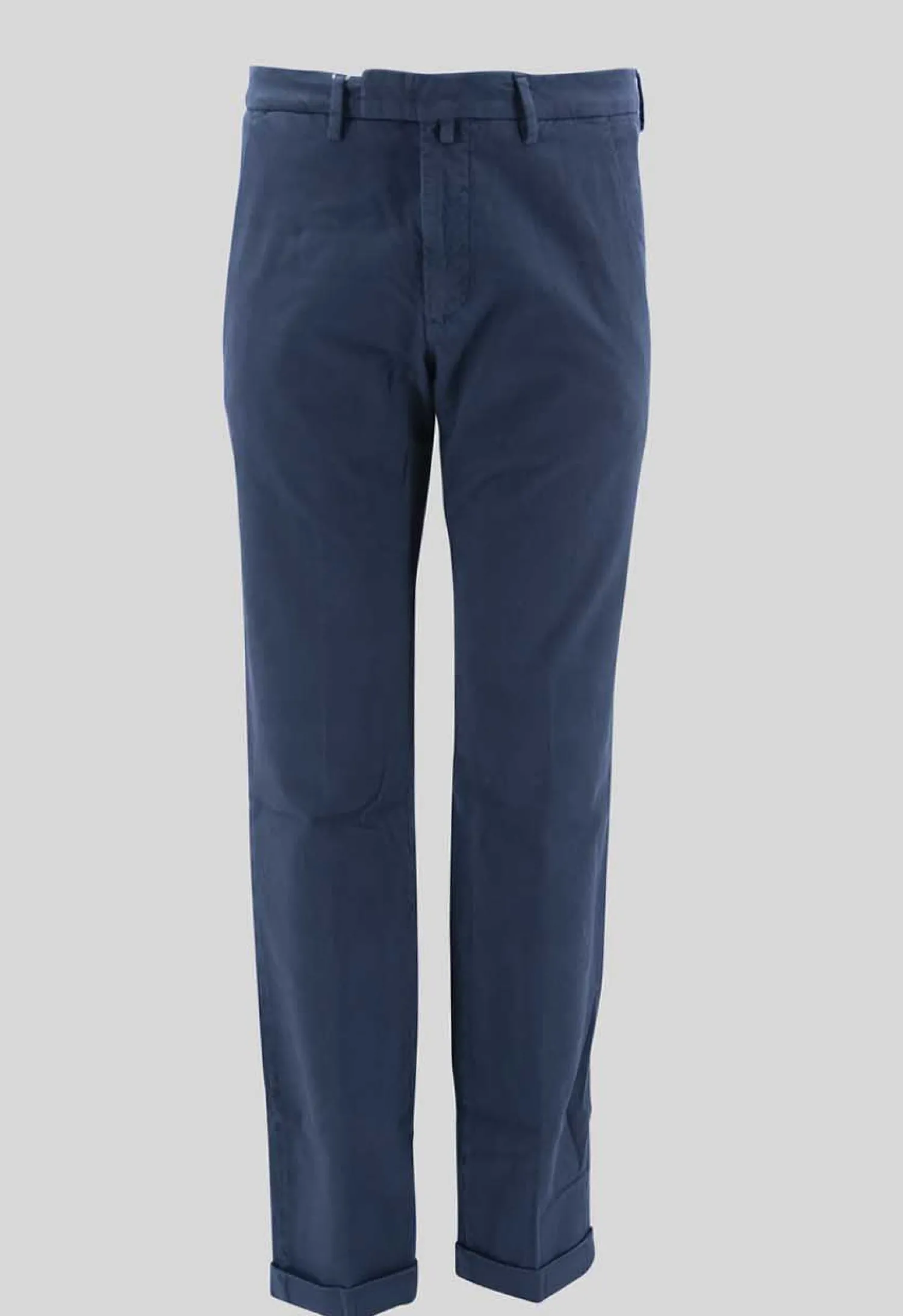 Online Pantalone in Cotone Tramato / Blu Uomo Pantaloni