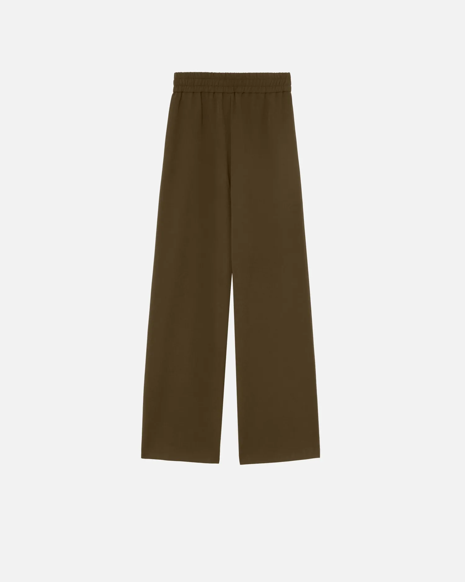 Clearance Pantalone in Crepe con Arriccio in vita / Donna Pantaloni