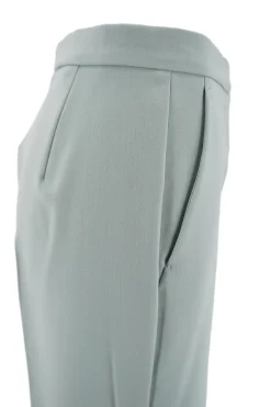 Discount Pantalone in Crepe di Lana / Verde Donna Pantaloni