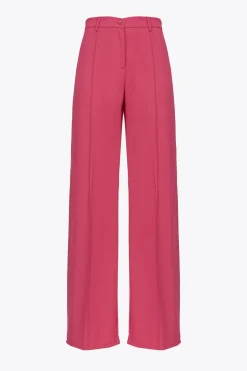Discount Pantalone in Crepe Fluido / Donna Pantaloni