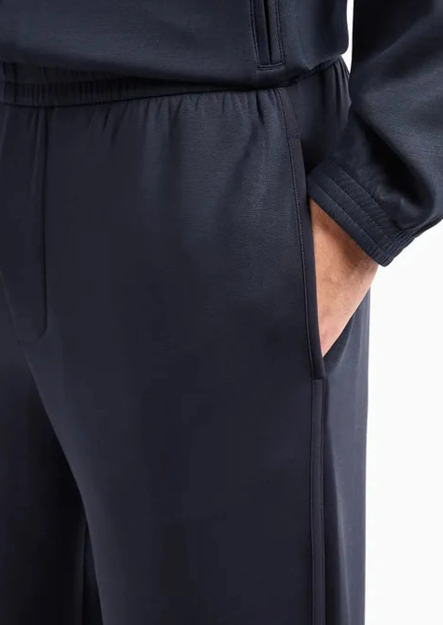 Pantalone in Double Jersey di Cotone / Uomo Pantaloni