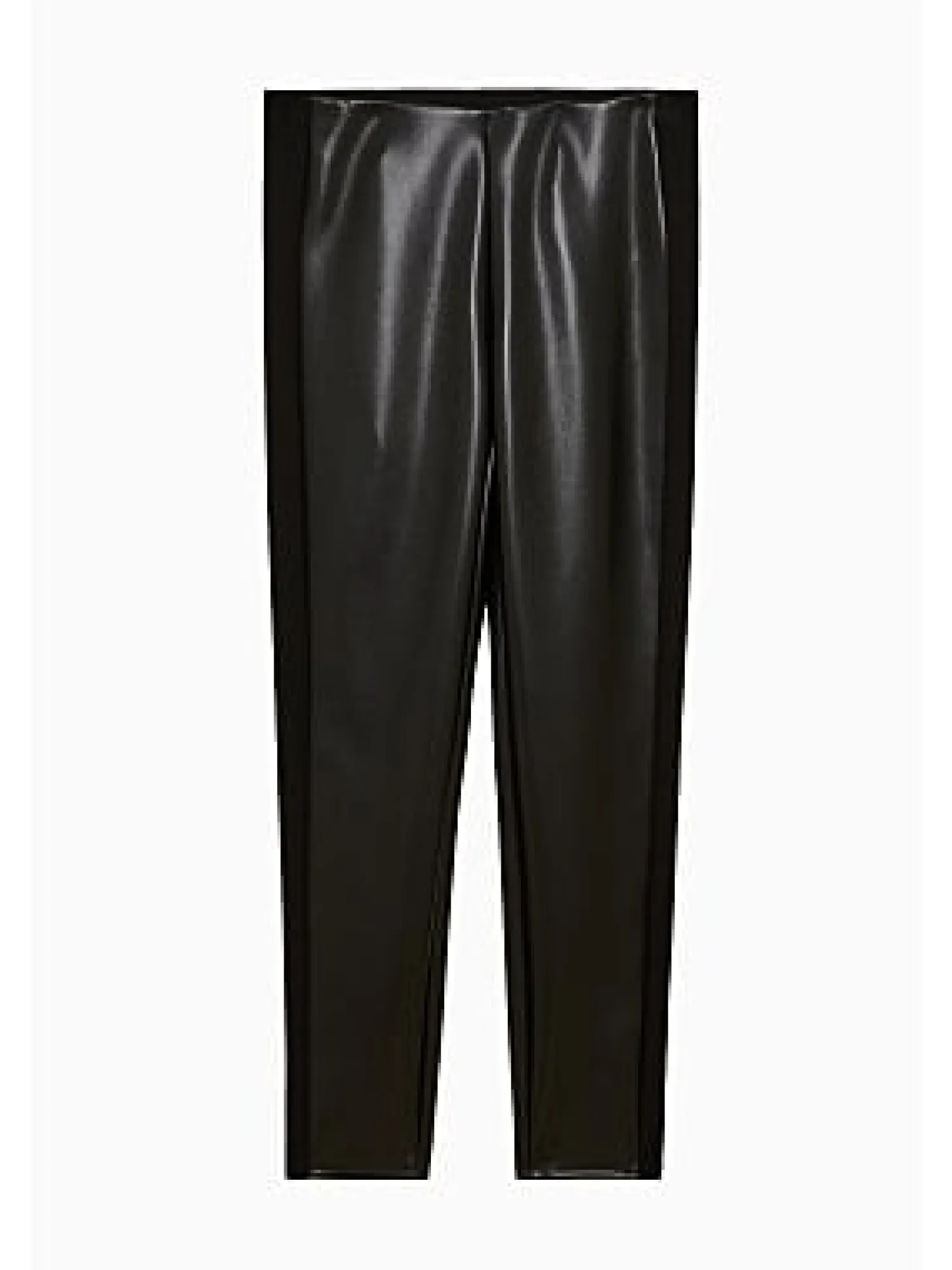 Online Pantalone in Eco Pelle con Inserti Elasticizzati / Donna Pantaloni