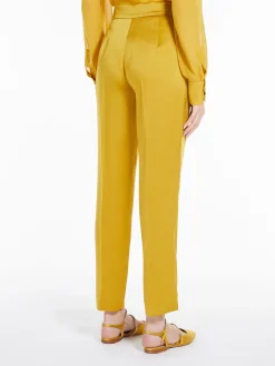 Online Pantalone in Enver Satin / Donna Pantaloni