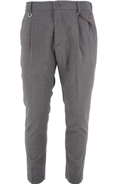Clearance Pantalone in Flanella Modello Max / Uomo Pantaloni