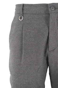 Clearance Pantalone in Flanella Modello Max / Uomo Pantaloni