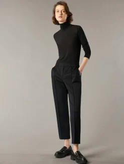 Hot Pantalone in Jersey Jacquard / Donna Pantaloni