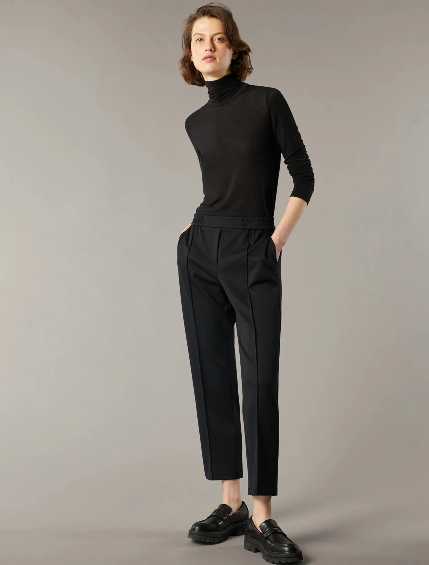 Hot Pantalone in Jersey Jacquard / Donna Pantaloni