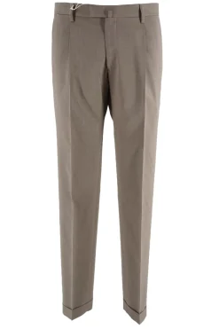 Online Pantalone in Lana / Beige Uomo Pantaloni