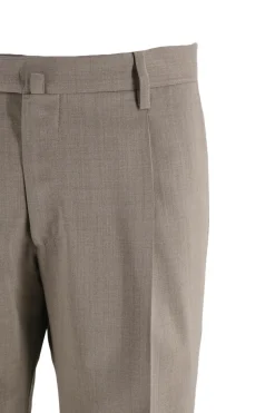 Online Pantalone in Lana / Beige Uomo Pantaloni