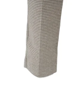 Hot Pantalone in Lana con Fantasia / Beige Donna Pantaloni|Denim