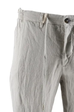 Outlet Pantalone in Lino con Coulisse in Vita / Uomo Pantaloni