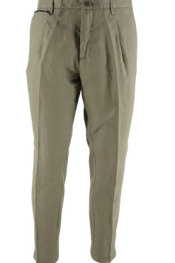 Online Pantalone in Lino con Coulisse in Vita / Uomo Pantaloni