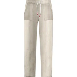 Clearance Pantalone in Lino con Coulisse / Uomo Pantaloni