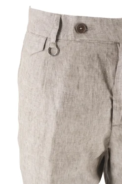 Discount Pantalone in Lino Modello Charles / Uomo Pantaloni
