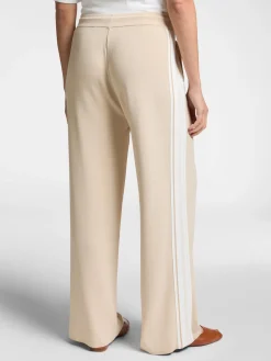 New Pantalone in Maglia con Bordi a Righe / Donna Pantaloni