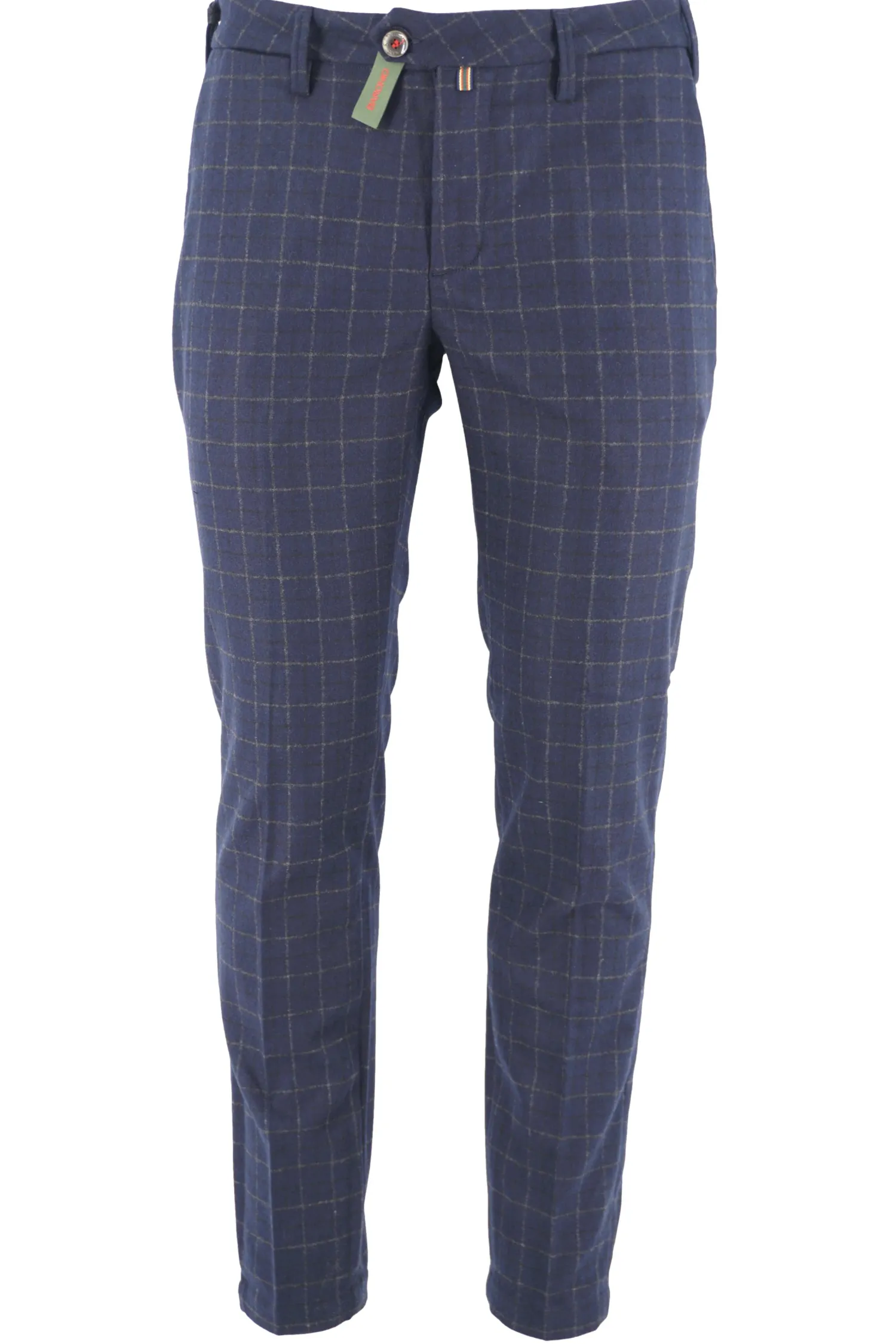 Sale Pantalone in Misto Lana con Fantasia / Uomo Pantaloni