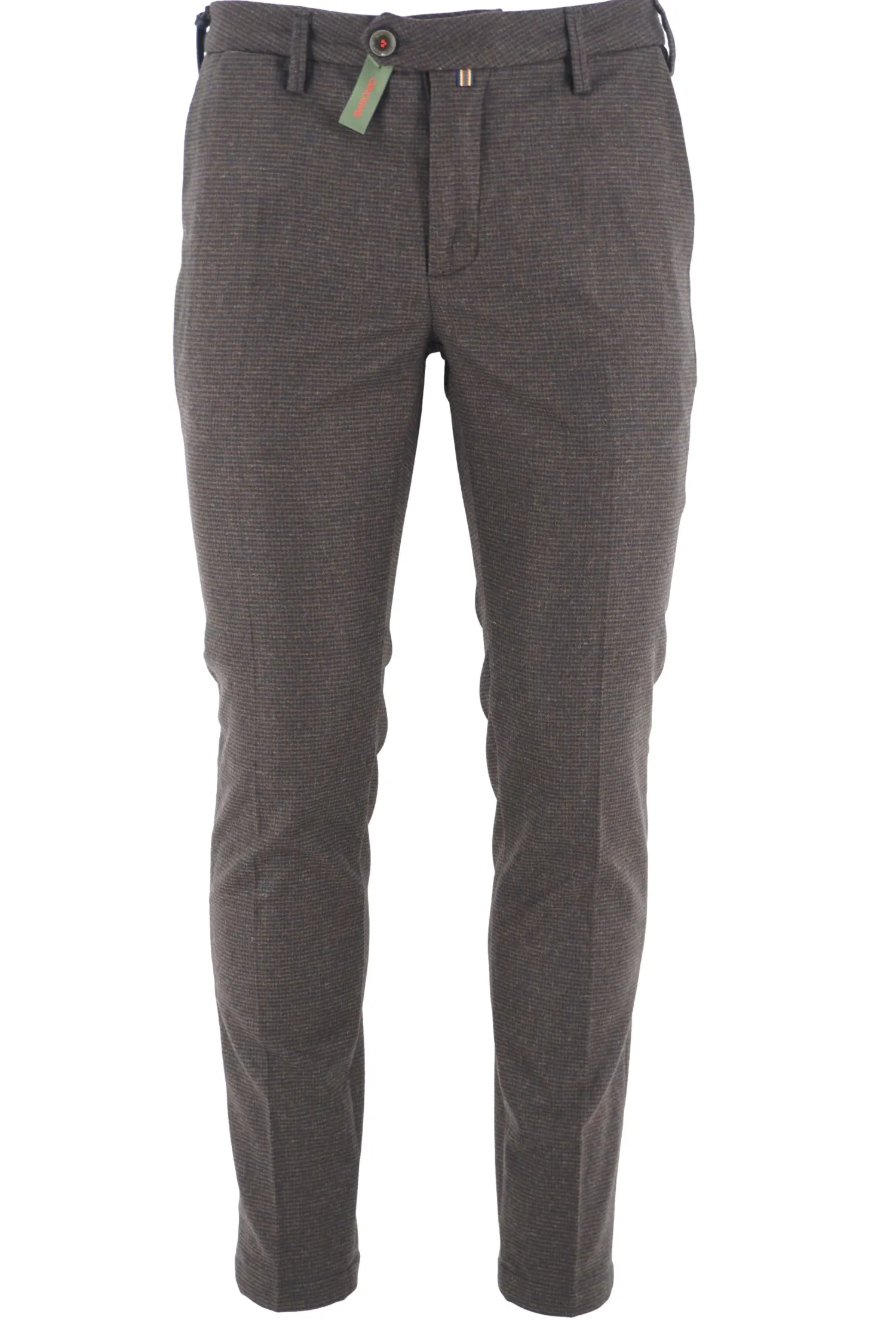 Best Pantalone in Misto Lana con Fantasia / Uomo Pantaloni