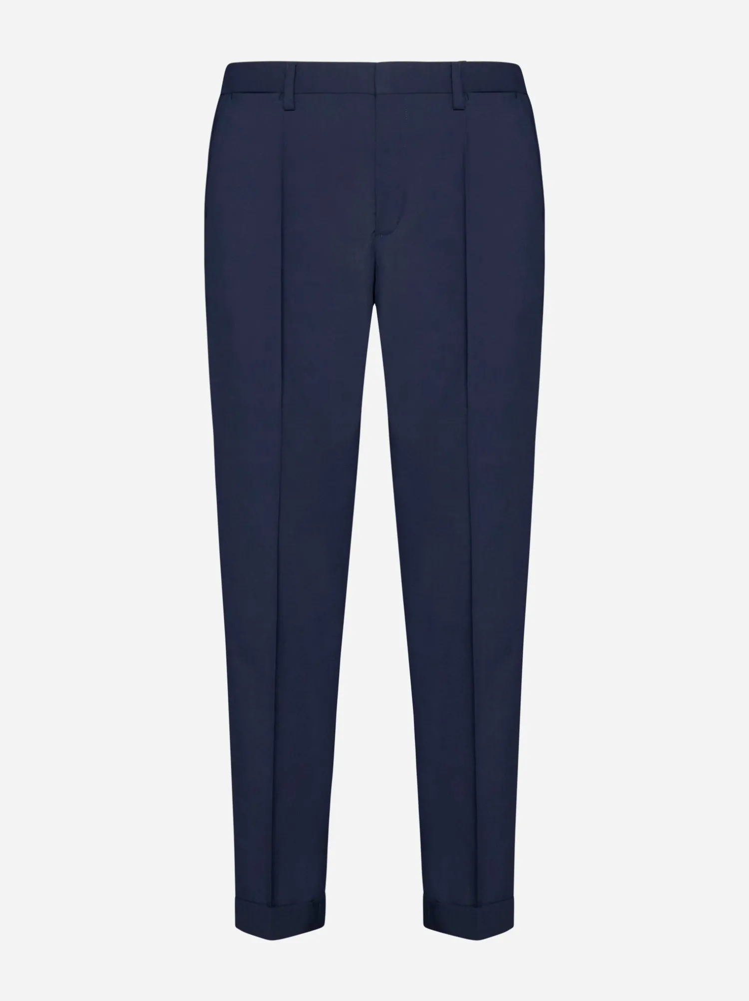 Sale Pantalone in Misto Lana Stretch / Blu Uomo Pantaloni