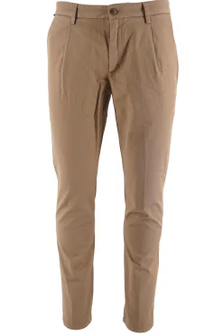 Outlet Pantalone in Misto Lino e Cotone Modello Tom / Uomo Pantaloni