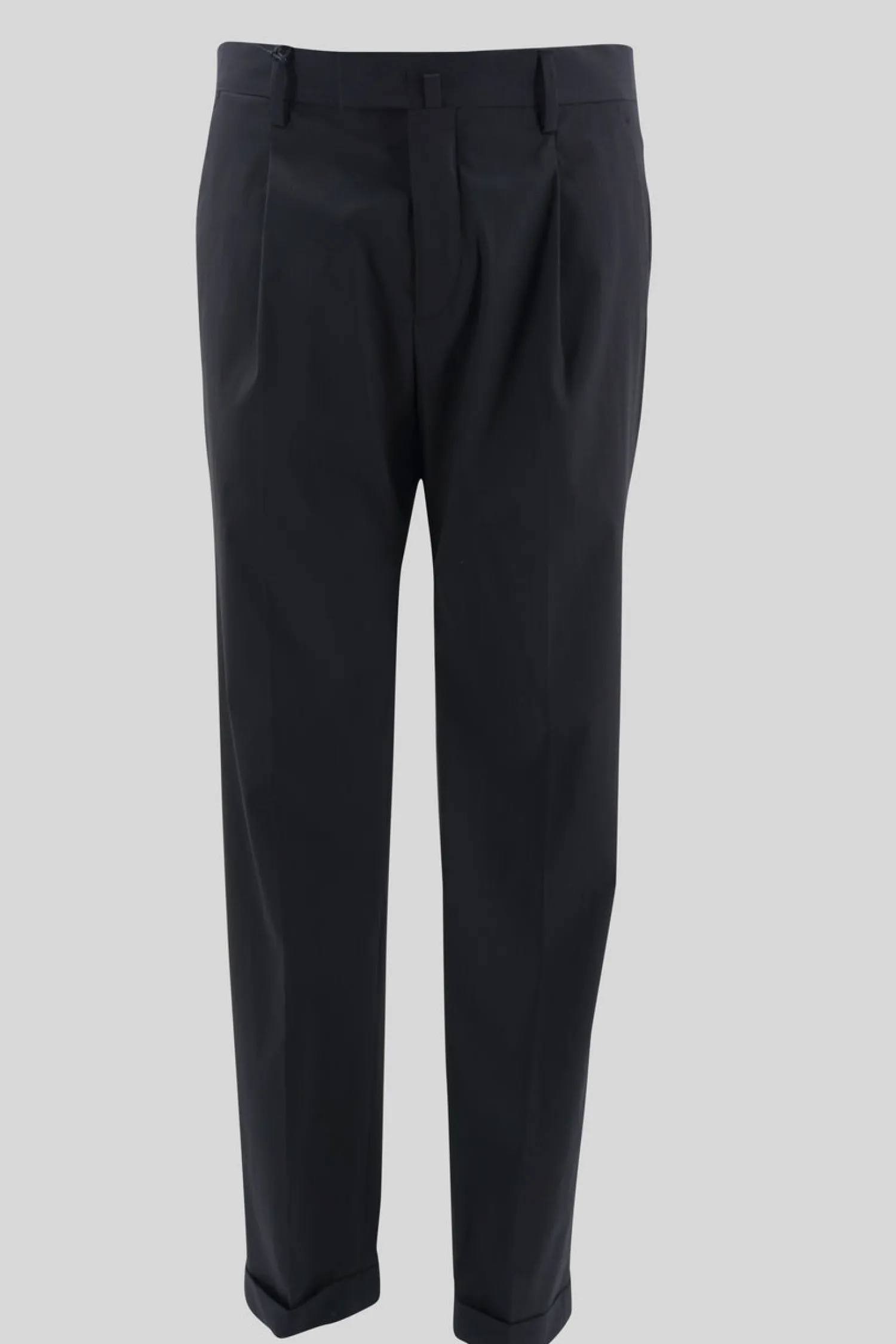 Pantalone in Techno Wool / Nero Uomo Pantaloni