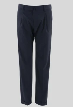 Pantalone in Techno Wool / Blu Uomo Pantaloni