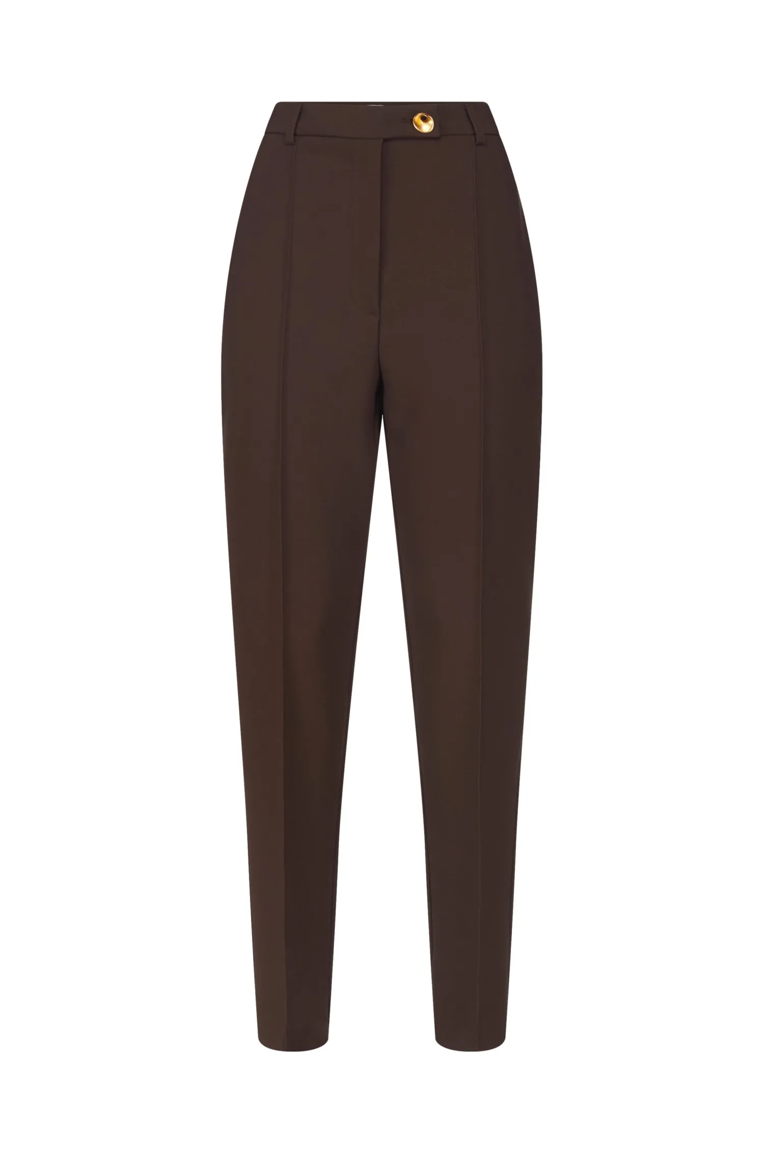 Outlet Pantalone in Tessuto Elasticizzato / Blu Donna Pantaloni