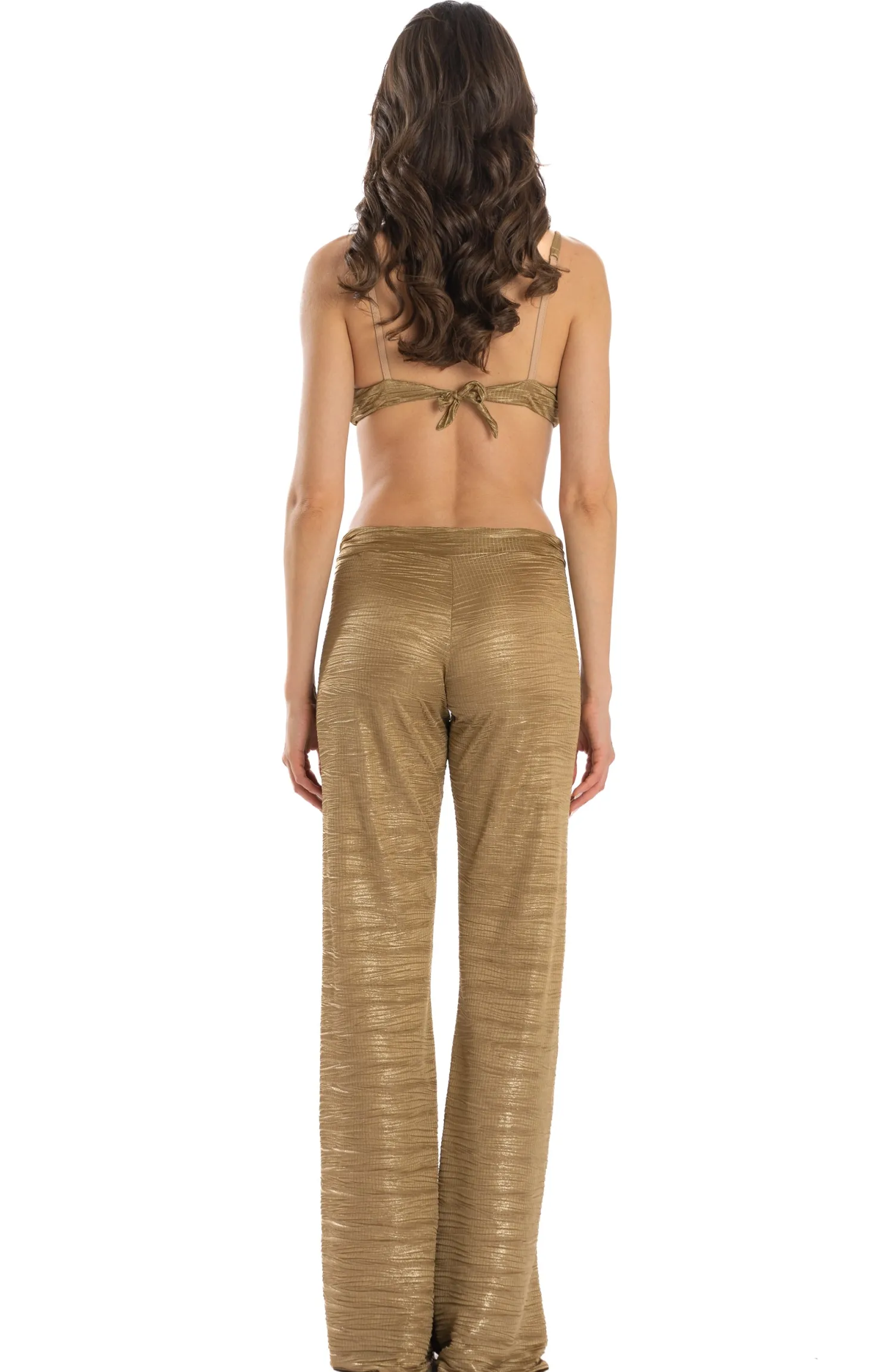 Discount Pantalone in Tessuto Lamina / Donna Pantaloni