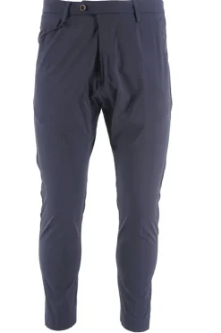 New Pantalone in Tessuto Tecnico Modello Montecarlo / Blu Uomo Pantaloni