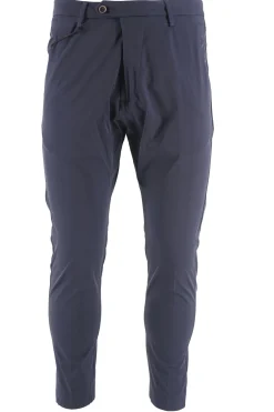 Discount Pantalone in Tessuto Tecnico Modello Montecarlo / Blu Uomo Pantaloni