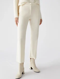 Pantalone in Velluto / Bianco Donna Pantaloni