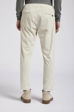 Pantalone in Velluto di Cotone / Bianco Uomo Pantaloni