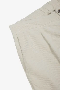 Pantalone in Velluto di Cotone / Bianco Uomo Pantaloni