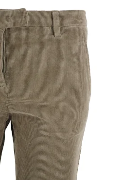 Hot Pantalone in Velluto Millerighe / Marrone Donna Pantaloni