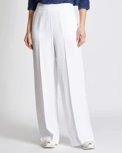 Sale Pantalone in Viscosa e Lino / Donna Pantaloni