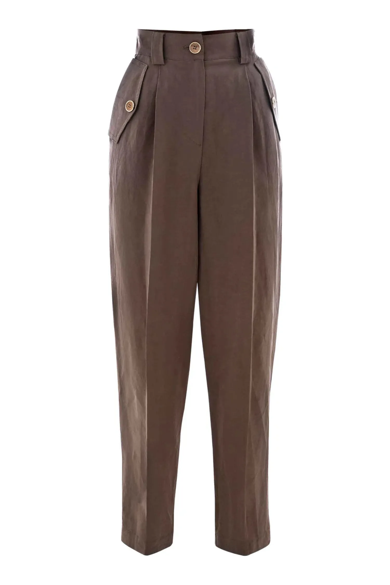 Sale Pantalone in Viscosa e Lino / Donna Pantaloni