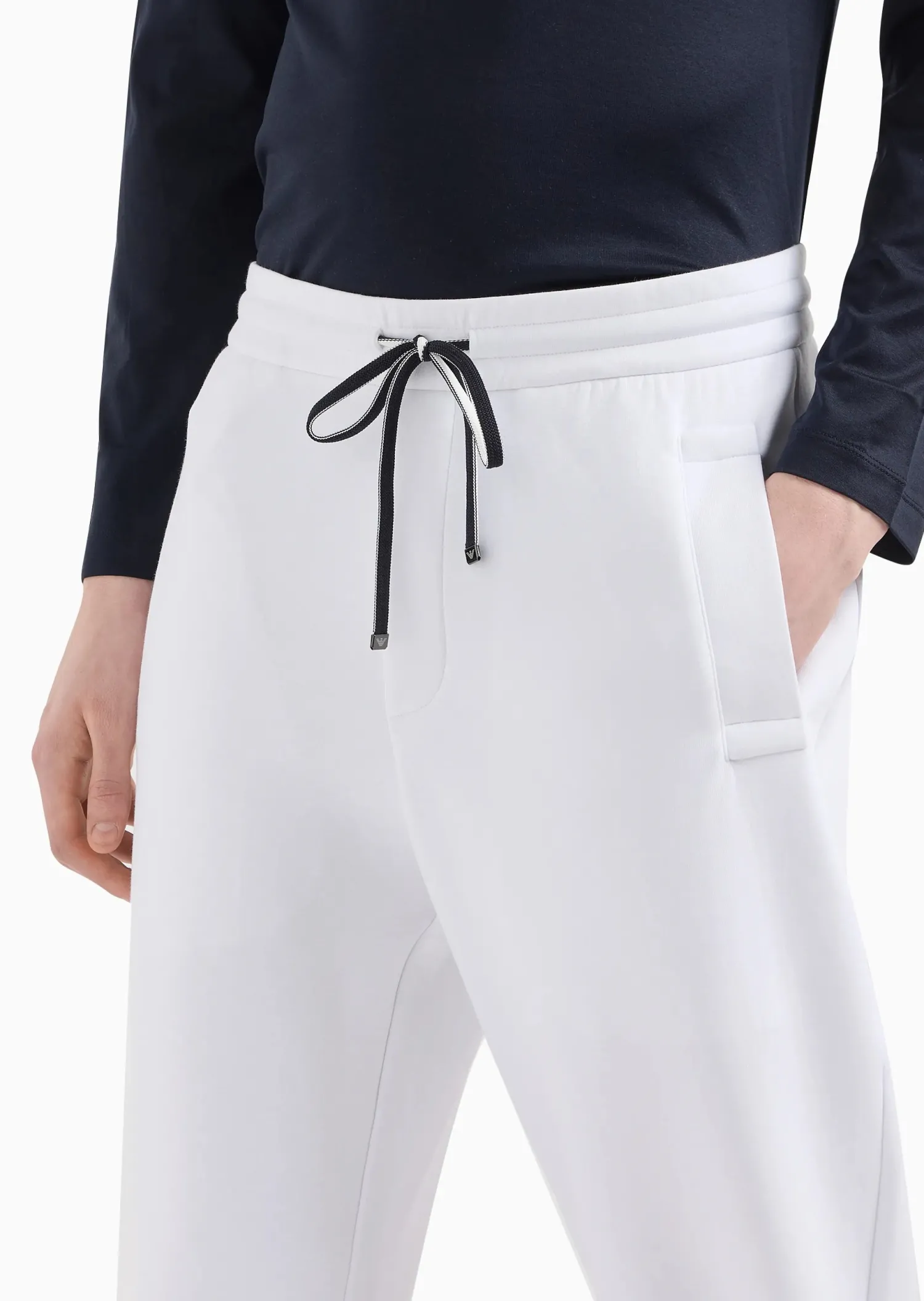 Clearance Pantalone Jogger in Double Jersey / Uomo Pantaloni