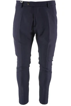 Outlet Pantalone Montecarlo con Tessuto Diagonale / Uomo Pantaloni