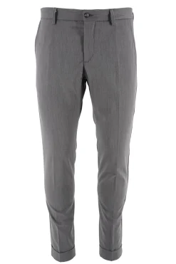 Pantalone New Sean in Misto Lana / Grigio Uomo Pantaloni