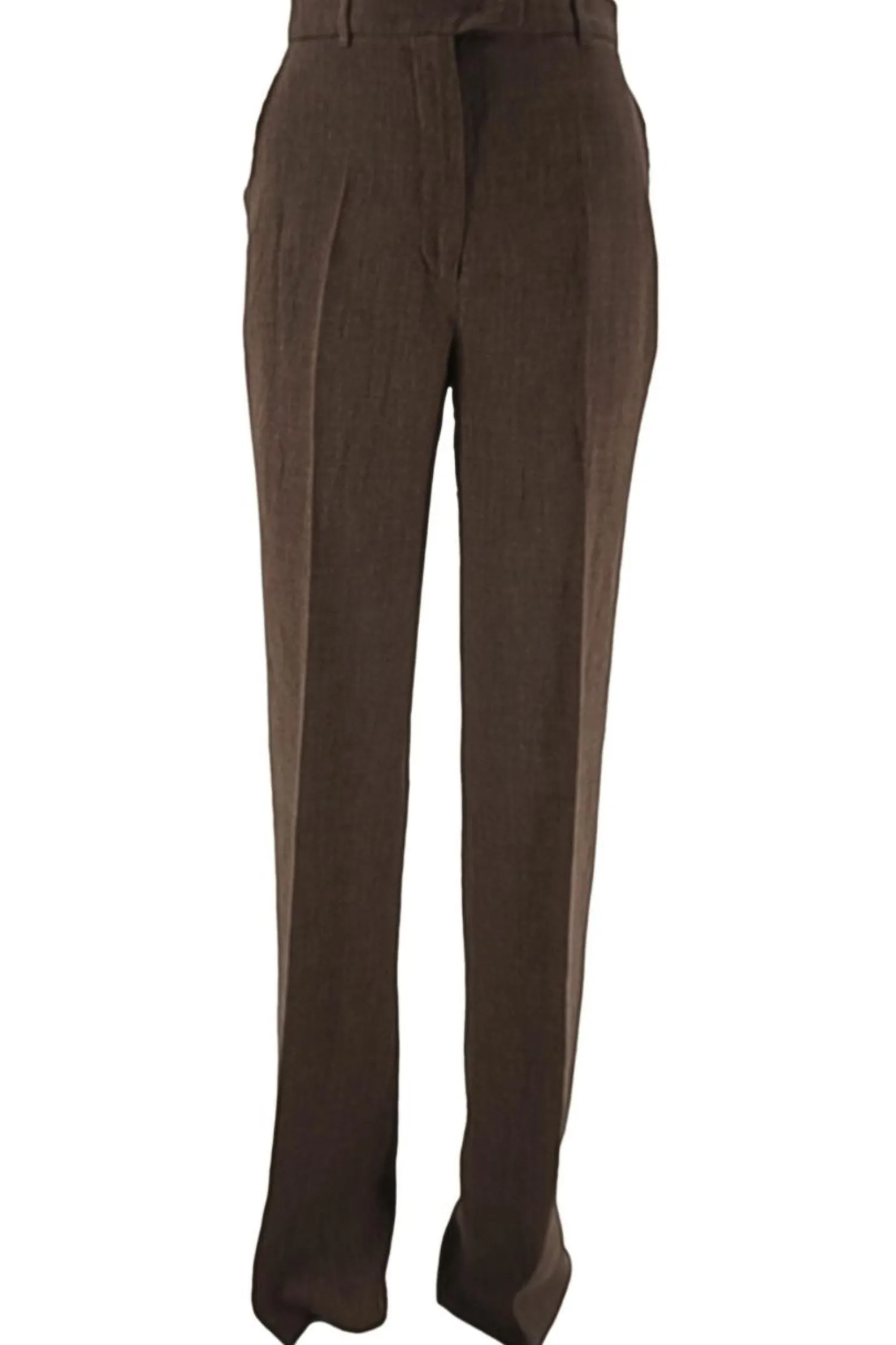 Clearance Pantalone Palazzo in 100% Lino / Donna Pantaloni