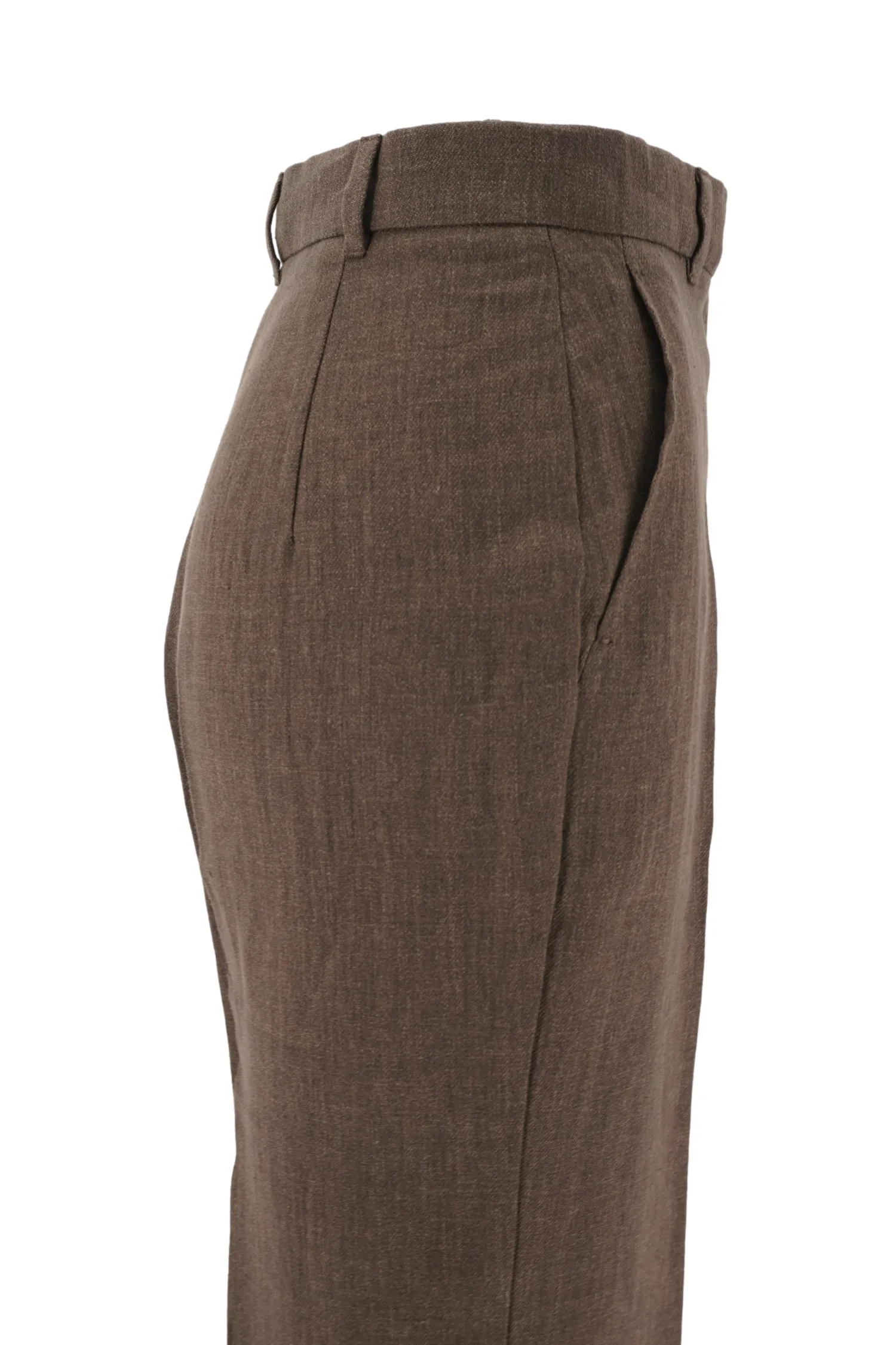 Clearance Pantalone Palazzo in 100% Lino / Donna Pantaloni